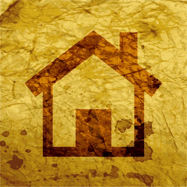 Para casa. casa ícone Plano com fundo abstrato — Fotografia de Stock
