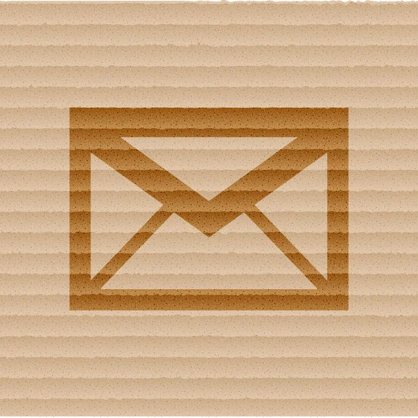 Mail kuvertikonen platta med abstrakt bakgrund — Stockfoto