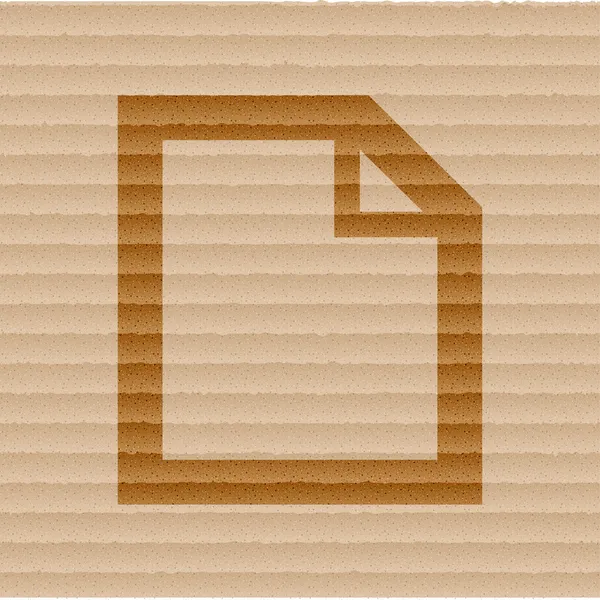 Ícone de papel em branco Plano com fundo abstrato — Fotografia de Stock