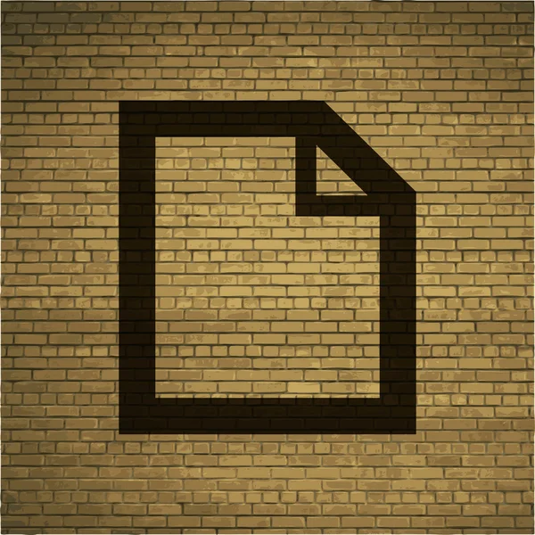 Leeres Papiersymbol flach mit abstraktem Hintergrund — Stockfoto