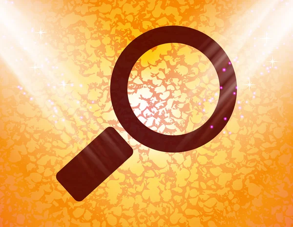 Search Icon. magnifier Flat with abstract background — Stock Photo, Image