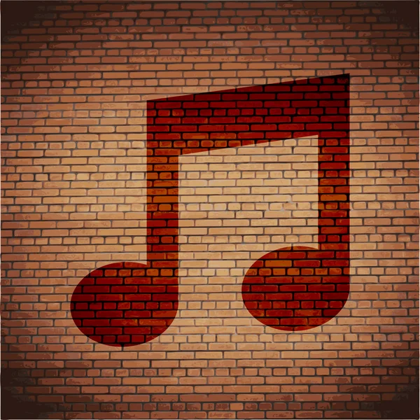 Música Notas Iconos Plano con fondo abstracto — Foto de Stock