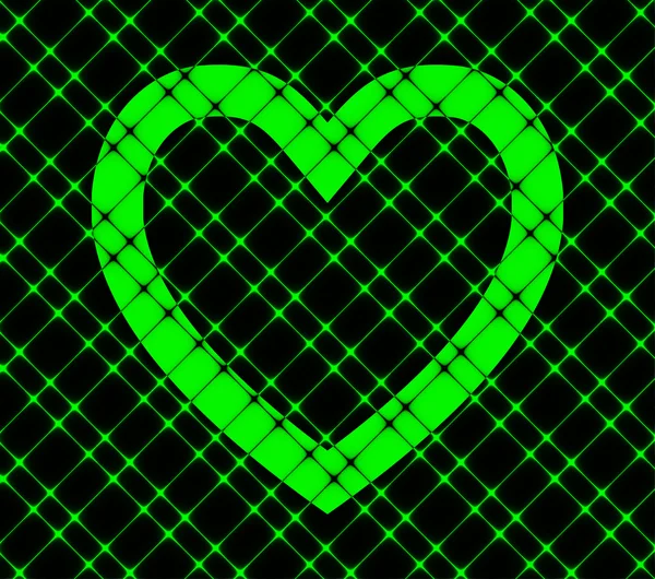 Ícone do coração Plano com fundo abstrato — Fotografia de Stock