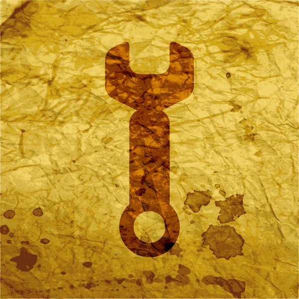 Wrench icon Flat with abstract background — Stock Photo, Image