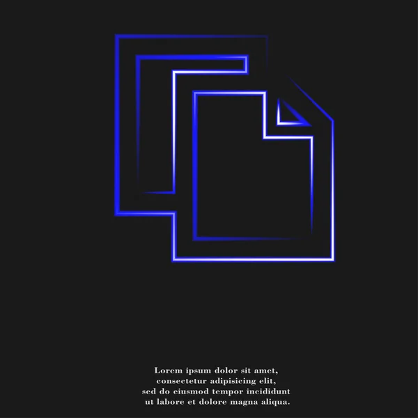 Leeres Papiersymbol flaches Design mit abstraktem Hintergrund — Stockfoto