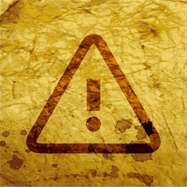 Danger. exclamation mark icon flat design with abstract background — Stock Photo, Image