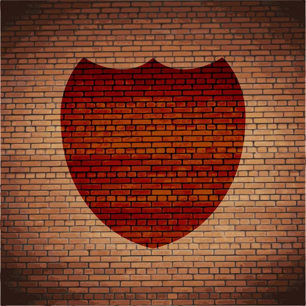 Shield skydd ikonen platt design med abstrakt bakgrund — Stockfoto