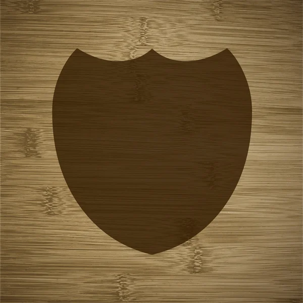 Icono de protección de escudo diseño plano con fondo abstracto —  Fotos de Stock
