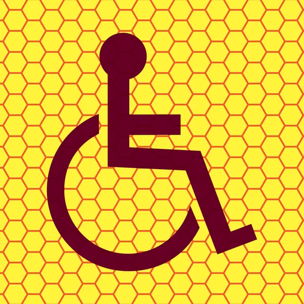 Handicapés. Bouton web plat moderne et espace pour votre texte . — Photo