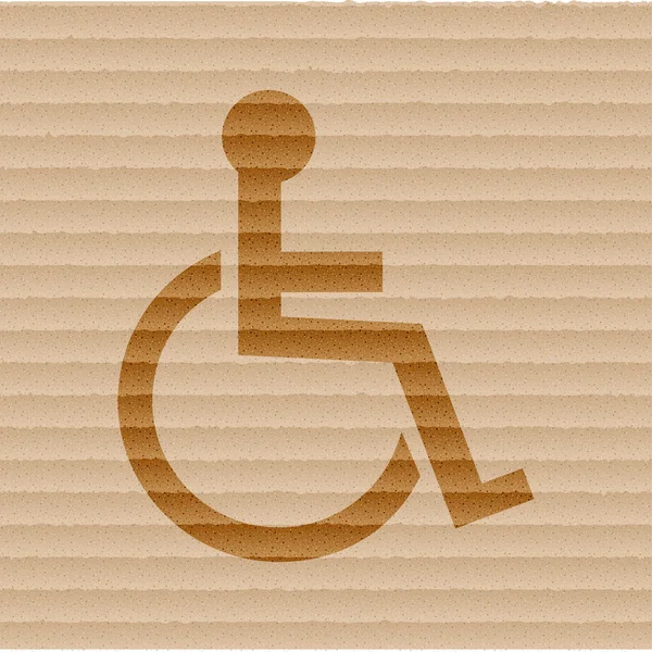 Handicapés. Bouton web plat moderne et espace pour votre texte . — Photo