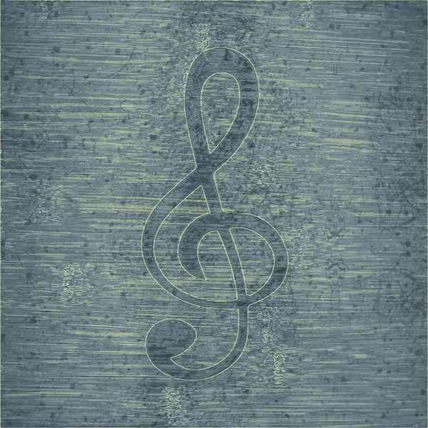 Elementos musicales notas icono web, diseño plano —  Fotos de Stock
