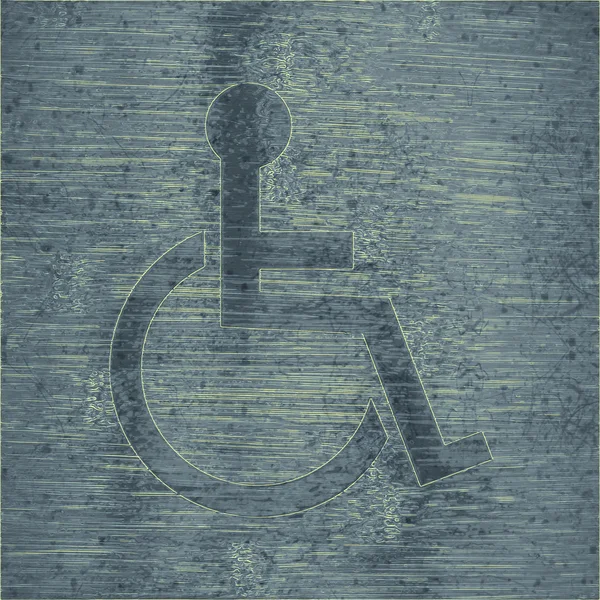 Handicapés. Bouton web plat moderne — Photo