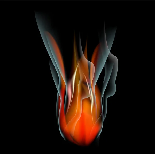 Quemar fuego llama fondo abstracto — Foto de Stock