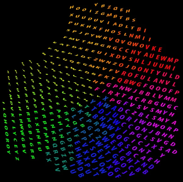 Soyut alfabesi - arka plan renkli — Stok fotoğraf