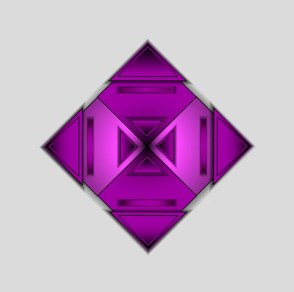 色の紫色の三角形と背景 — ストック写真