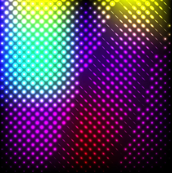 De kleurrijke lichten abstracte achtergrond op zwart, . — Stockfoto