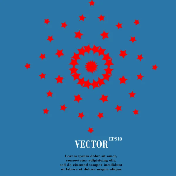 Icono web estrella, diseño plano — Vector de stock
