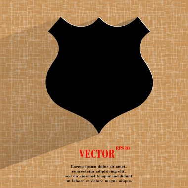 kalkan. düz geometrik bir arka plan üzerinde düz modern web tasarım 