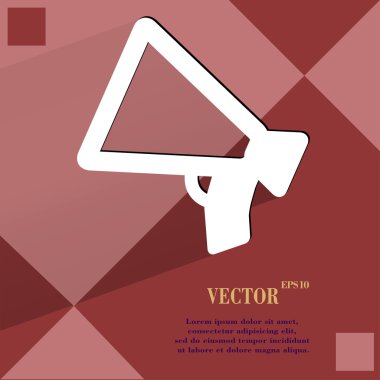 Ağızlık. düz geometrik bir arka plan üzerinde düz modern web tasarım 