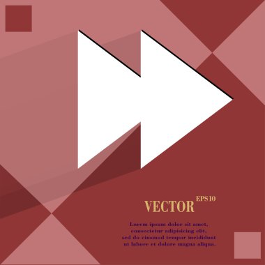 Çoklu ortam denetim. düz geometrik bir arka plan üzerinde düz modern web tasarım 