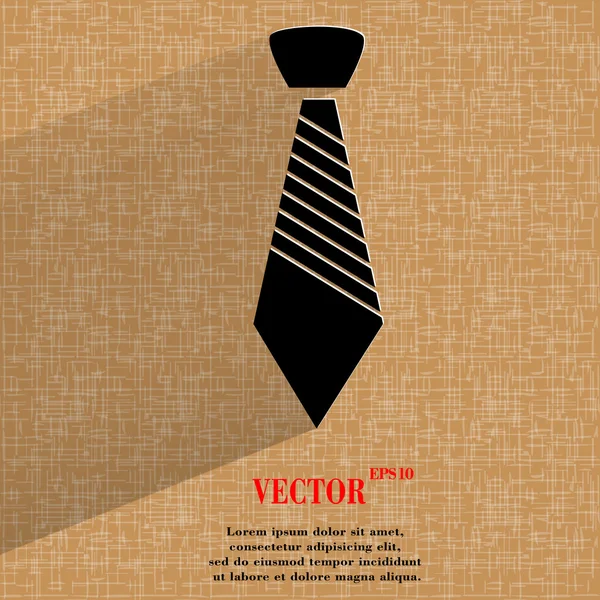 hipster kravat. düz geometrik bir arka plan düz modern web düğmesine 