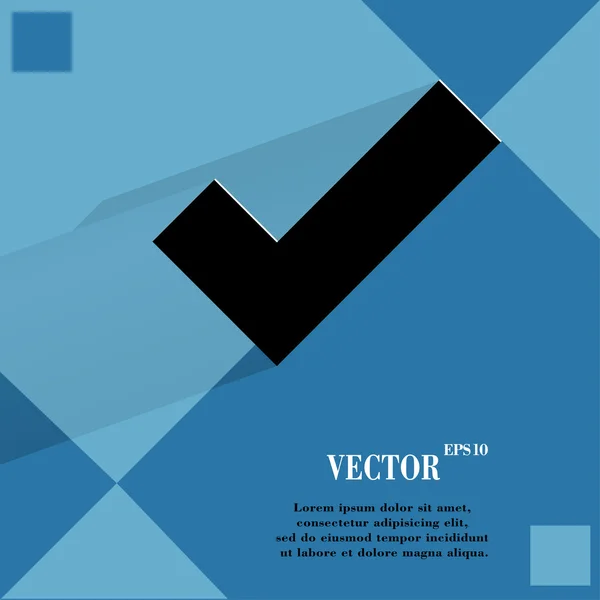 Teek. platte moderne webdesign op een plat geometrische abstracte achtergrond — Stockvector