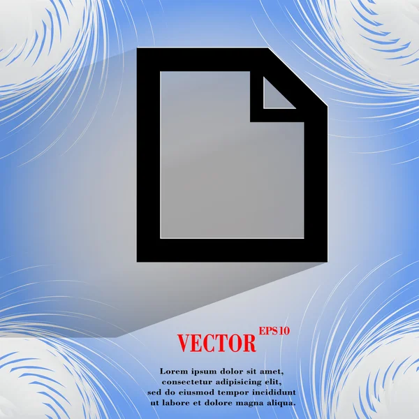 Blanco papier. platte moderne webdesign op een plat geometrische abstracte achtergrond — Stockvector