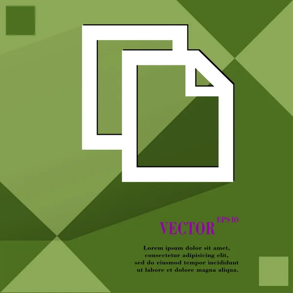 Leeres Papier. flaches modernes Webdesign auf einem flachen geometrischen abstrakten Hintergrund — Stockvektor