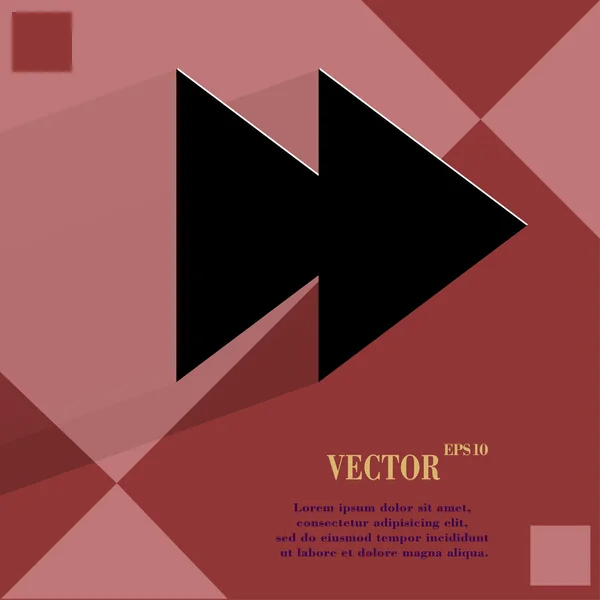 Multimediální prvek. ploché moderní web design na geometrickém pozadí abstraktní — Stockový vektor