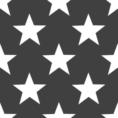 yıldız web simgesi. düz tasarım. Dikişsiz desen gri.