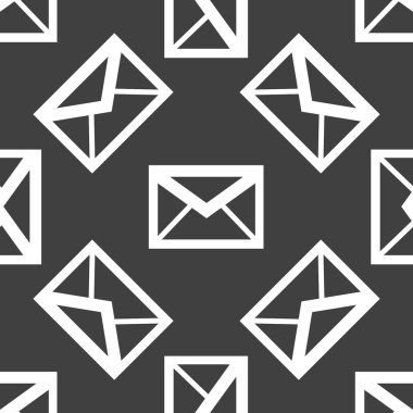 posta zarf web simgesi. düz tasarım. seamless modeli.