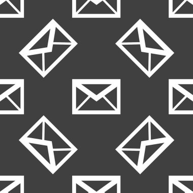 posta zarf web simgesi. düz tasarım. seamless modeli.