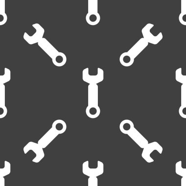 İngiliz anahtarı. Aracı Web simgesi çalışmak için. düz tasarım. seamless modeli.