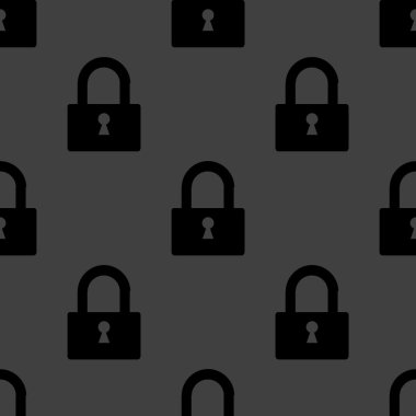 asma kilit web simgesi. düz tasarım. seamless modeli.