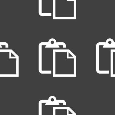boş kağıt web simgesi. düz tasarım. seamless modeli.