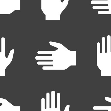 Web icon.flat tasarım el. seamless modeli.