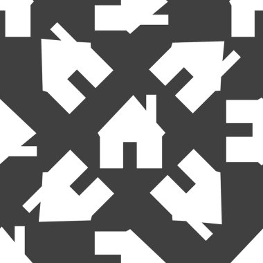 ev web simgesi. düz tasarım. seamless modeli.