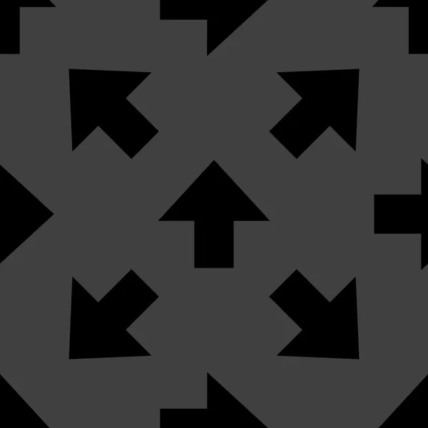 Arrow web icon. flat design. Seamless pattern. — Stock Vector