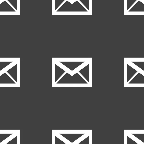 邮件信封 web 图标。平面设计。无缝模式. — 图库矢量图片