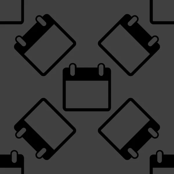 Піктограма веб- календаря. плоский дизайн. Безшовний візерунок . — стоковий вектор