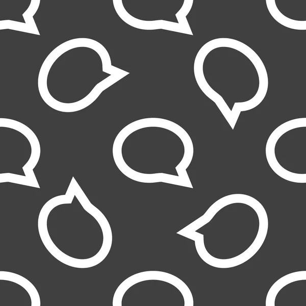 bulut düşüncelerini web simgesi. düz tasarım. seamless modeli.