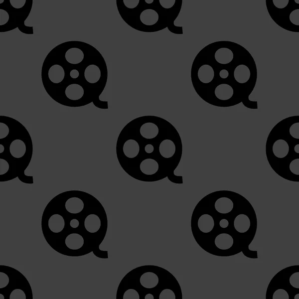Film web icon. flat design. Seamless pattern. — Stock Vector