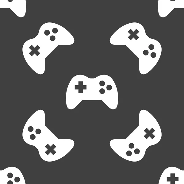 Иконка сайта Gaming Joystick. плоский дизайн. Бесшовный рисунок . — стоковый вектор