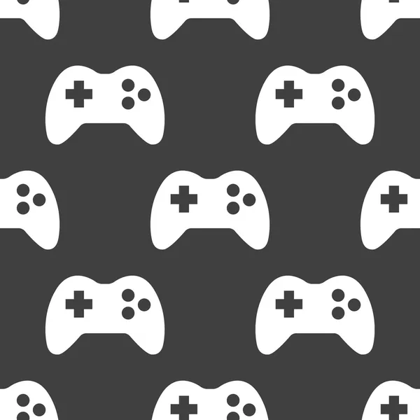 Joystick web simgesini oynuyorum. düz dizayn. Kusursuz desen.