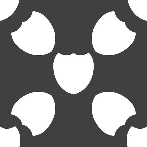 Schildschutz-Websymbol. flache Bauweise. nahtloses Muster. — Stockvektor