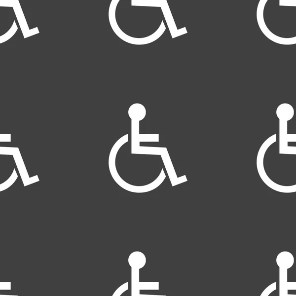 Ikony WWW niepełnosprawnych. Płaska konstrukcja. wzór. — Wektor stockowy