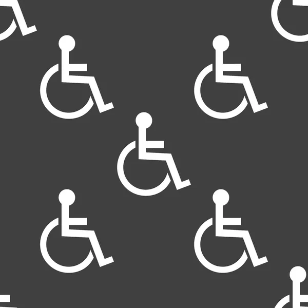 Ikony WWW niepełnosprawnych. Płaska konstrukcja. wzór. — Wektor stockowy