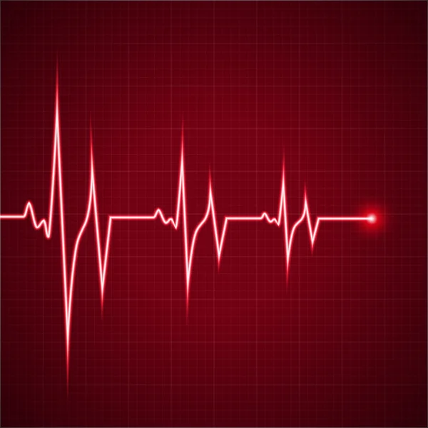 Ritmo cardiaco ekg — Vettoriale Stock
