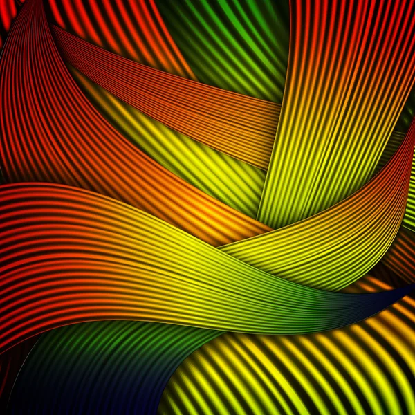 Cinta rayada colorida abstracta — Vector de stock