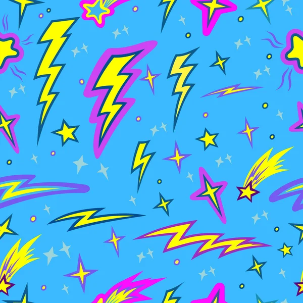Star ve yıldırım seamless modeli